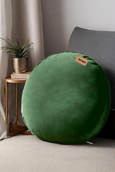 Elyaf Sepeti Yumuşak 68x68x15 Cm Yuvarlak Yer Minderi Kalorifer Önü Minder Mi...