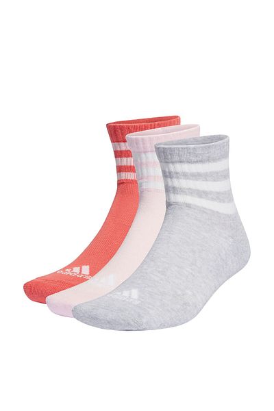 adidas 3-stripes Sportswear Cushioned Half Ankle Socks - 3 Pairs Ip2636