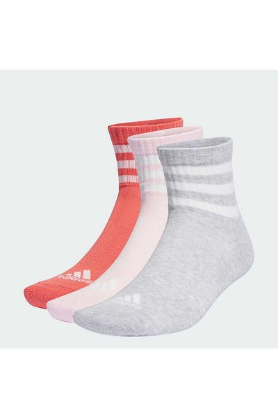 adidas 3-stripes Sportswear Cushioned Half Ankle Socks - 3 Pairs Ip2636