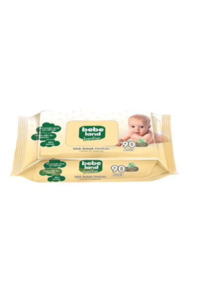 Bebeland ( 2 ADET ) Bebeland Sensitive Islak Bebek Havlusu 90'lı