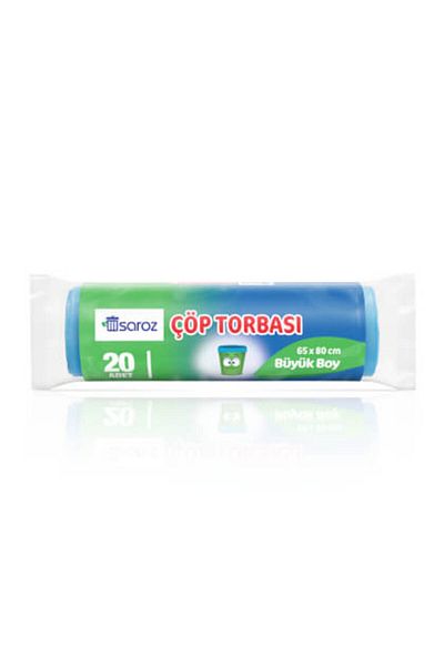 Saroz ( 2 PCS ) Saroz Large Size Garbage Bag 20pcs 65*80 Cm