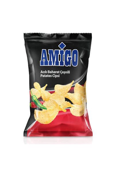 Amigo (2 Pcs) Amigo Hot Spice Potato Chips 135 g