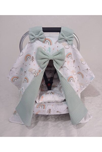 Wenaris ÇİFT TARAFLI Puset örtüsü, Puset minderi, Puset çarşafı, 3 parça