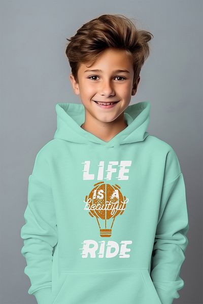 ADABEBEK Life Is A Beautiful Ride Style Relaxed Cut Oversize φούτερ