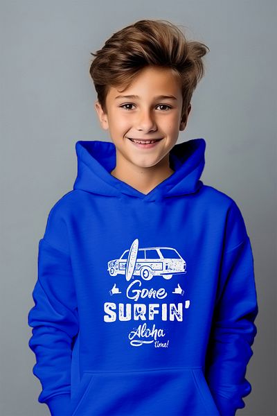 ADABEBEK Φούτερ Gone Surfın Alaha Time Printed Loose Cut Oversize φούτερ