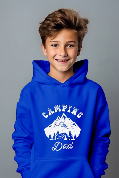 ADABEBEK Φούτερ Camping Dad Style Relaxed Cut Oversize