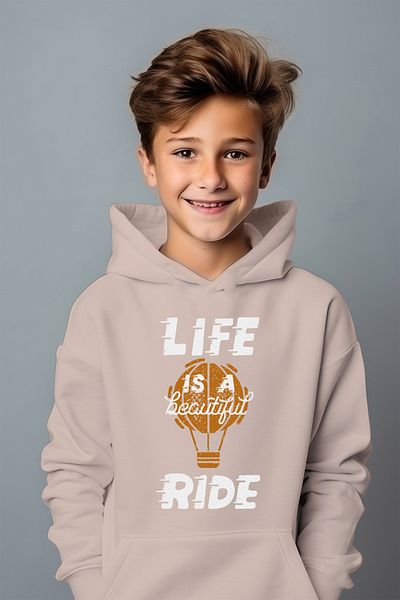 ADABEBEK Life Is A Beautiful Ride Style Relaxed Cut Oversize φούτερ