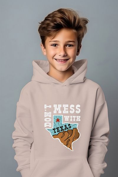 ADABEBEK Μην τα βάζετε με το Τέξας Φούτερ Relaxed Cut Oversize