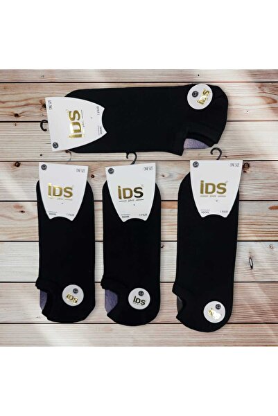 İDSWOMEN Дамски чорапи Черни невидими чорапи 12-пакет