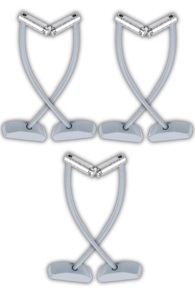 Viselia Keyed Steel Rope Window Child Lock Child Safety Lock 6 Pieces Gray