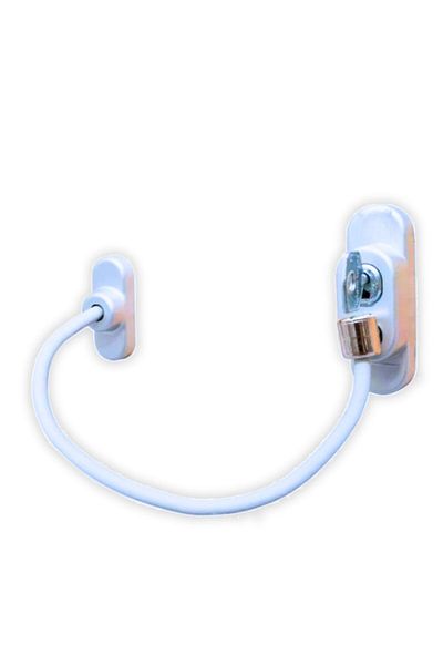Viselia Keyed Steel Rope Window Child Lock Child Safety Lock 1 Piece White