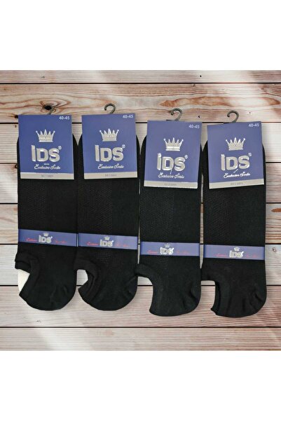 İDSMAN Șosete invizibile negre pentru bărbați, pachet de 12