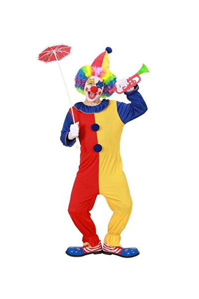 KOSTÜMCE Κοστούμι κλόουν με κουκουλέτα για παιδιά