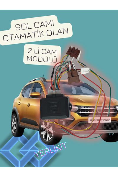 Yerlikit 2-Piece GLASS MODULE WITH DOMESTIC DACIA SANDERO CHOPPER GLASS AUTOMATIC