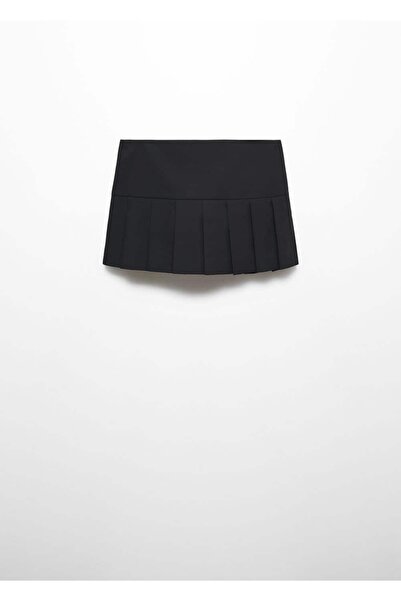 MANGO Woman Ekose Mini Etek