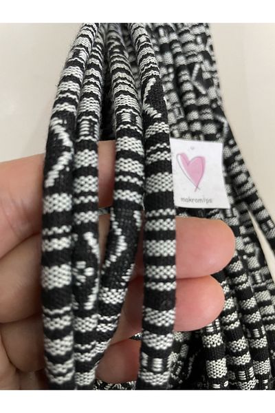 Makromİps (10 meters) 6 mm WOVEN CORD ROPE RECORDING ROUND JEWELRY PHONE HANGER CORD ROPE