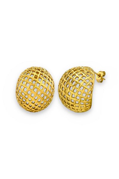 neslyaccessories 316L Stainless Steel Basket Earrings