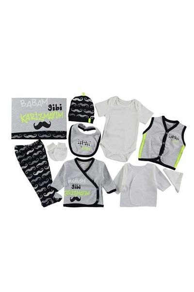 Miniworld Baby Boy Hospital Discharge Set I Am Charisma Like My Father 10-Piece Newborn