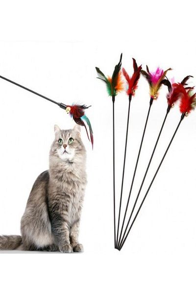 Özasya AVM Furry and Rattle Cat Play Stick