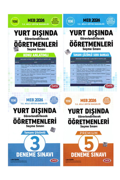 Data Yayınları 2024 Data 13 Aralık Güncel MEB Yurt Dışı Öğretmenlik Sınavı Ta...