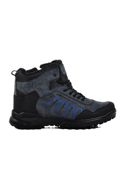 AYAKMOD Ανδρικές μπότες εξωτερικού χώρου 201 Navy Blue-Black Fur Inside