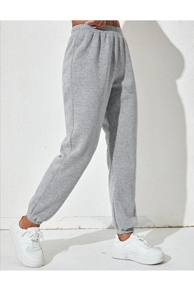 Pisa Art Νέα σεζόν Unisex γκρι χοντρό ελαστικό παντελόνι