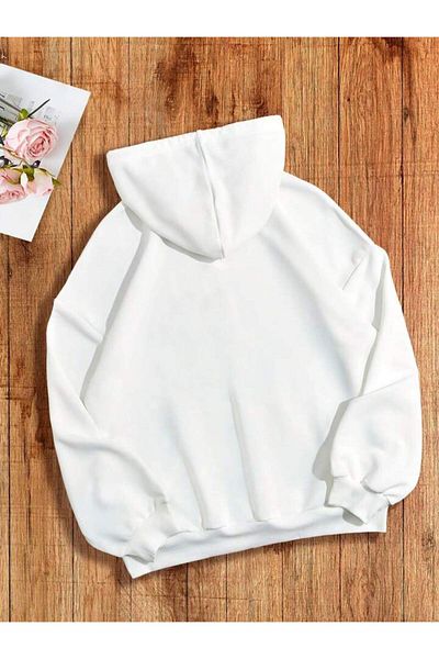 Pisa Art PİSA ART NOU SEZON SPECIAL PE AN unisex 2 fire SHARDON NAUGHTY MOO PRINT HOODIE Hanorac