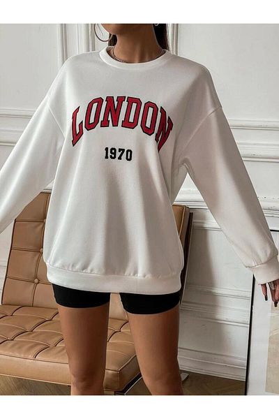 Pisa Art PİSA ART LONDON PRINTED 2-ΣΥΡΤΑΡΙ ΣΤΡΑΓΓΙΔΑ Unisex φούτερ με λαιμόκοψη Oversize0,,
