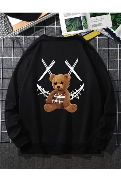 Pisa Art Hanorac oversize unisex PİSA ART, NEGRU IMPRIMAT