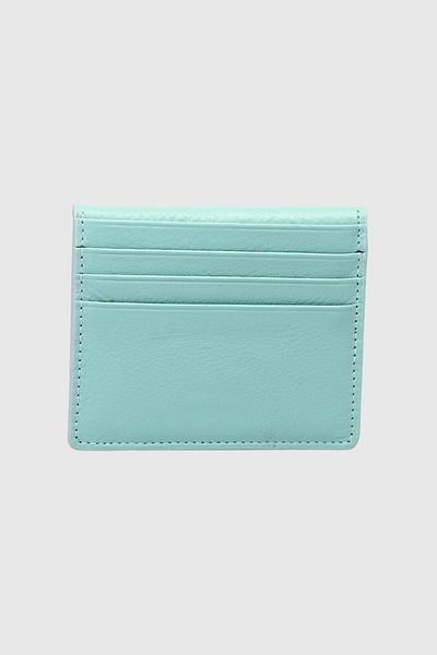 Grande 762 Genuine Leather Horizontal Magnet Card Holder Arsel Water Green