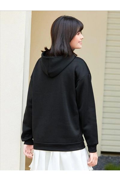 Pisa Art PİSA ART Hanorac oversize unisex NEGRU IMPRIMAT LOS ANGELES PİSA ART
