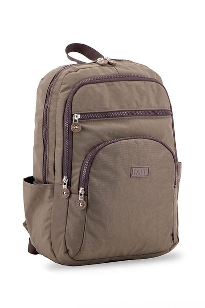 KAF - Crinkle Fabric Αδιάβροχο 4 θέσεων Unisex Travel, Laptop, School, Backpack - Μαύρο