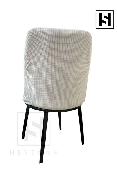 HEYTGAH Pitikare Sandalye Kılıfı Retro Oval Sandalye Örtüsü Sandalye Kılıfı_1 Adet Krem Bambu Örtü