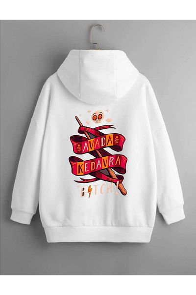 Pisa Art PİSA ART Hanorac oversize unisex 1WİZZARD COLLECTION IMPRIMAT IMPRIMAT CU GLUGĂ