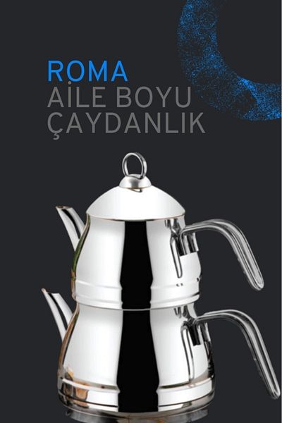 ÖZLİFE Özlife Roma Family Size Teapot Set Simple 1 Lt / 2 Lt - 1016