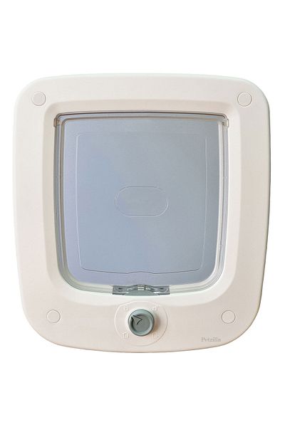 PetZilla Pera Cat - Dog Door 4 Way White