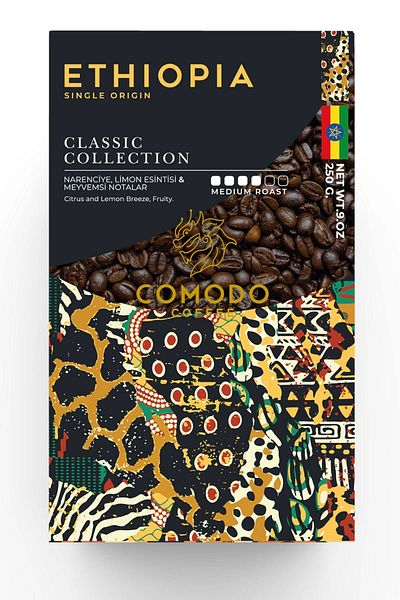 Comodo Coffee Ethiopia Premium Gold Selection Core Filter Coffee 250gr X 4 (1000gr)
