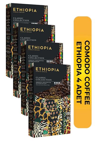 Comodo Coffee Ethiopia Premium Gold Selection Core Filter Coffee 250gr X 4 (1000gr)