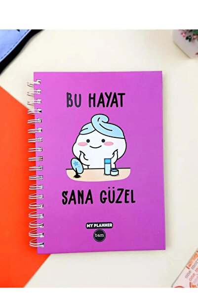 Genel Markalar Bu Hayat Sana Güzel Tasarımlı Konuşan Ajanda Haftalık Plan Def...