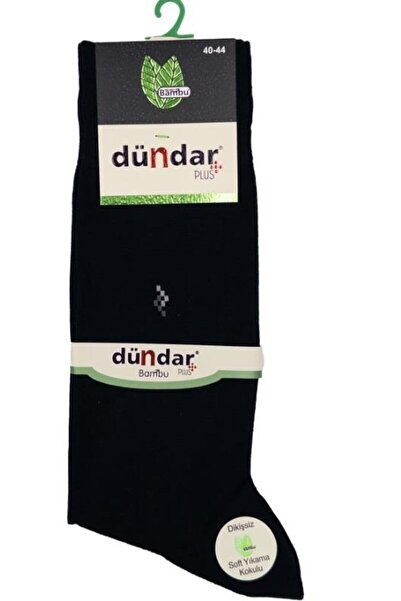 Dündar Çorap PLUS ERKEK BAMBU İNCE YAZLIK SİYAH 12'Lİ 5534