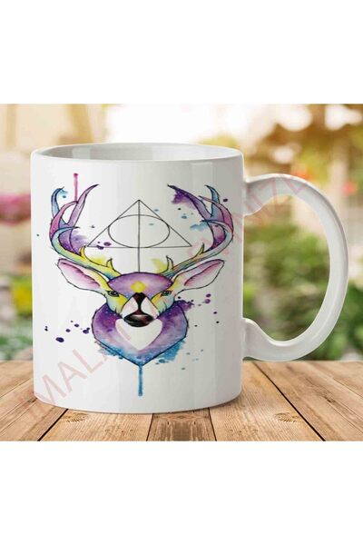ART HEDİYE كوب HP Deer مطبوع على الجانبين