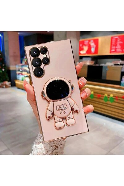 Rivor حافظة سامسونج جالاكسي S22 ألترا لامعة لرائد الفضاء المطرزة باللون الذهب...