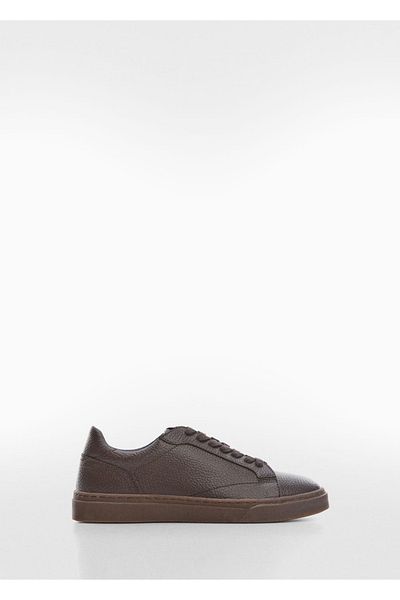 MANGO Man Sneakers aus besprühtem Leder