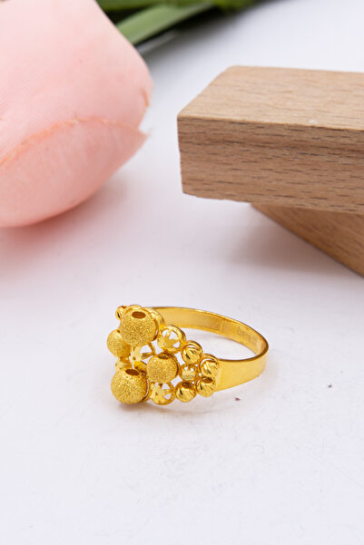 Latif Kuyumculuk 22 Ayar Altın Yüzük Dorika Işlemeli Kadın Yüzük Lksyzk869