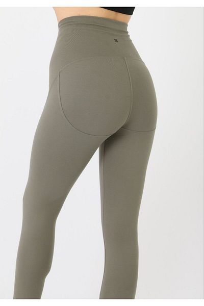 ŞULE BUTİK JAMBIE SPORTIVE VERDE WATERPROOF TALIE ÎNALTĂ ȚESĂTORIE MOALE (MĂRIME COMPLETĂ)