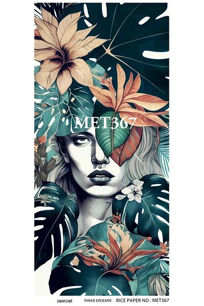 LİNEART LineArt Brass Decopage Paper LA-MET367