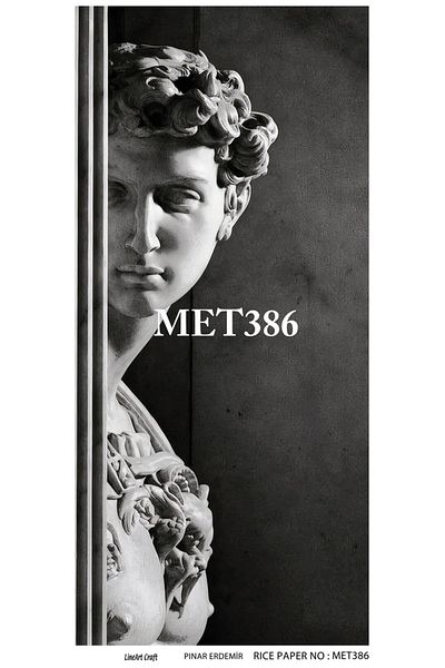 LİNEART LineArt Brass Decopage Paper LA-MET386