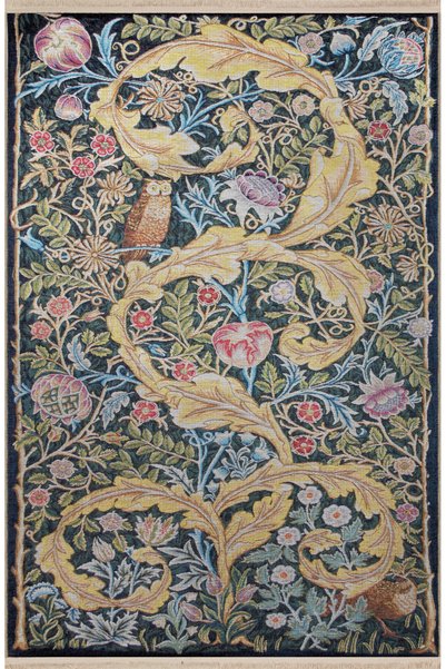 Rugs Modern Halı Multicolored Forest Themed Tree and Owl Patterned Creative V...