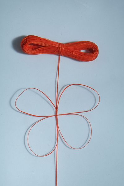 Eskişehir hobi sanat 25 μέτρα 1 mm - Σετ κολιέ με δερμάτινο κολιέ πορτοκαλί χρώματος, κορδόνι μακραμέ