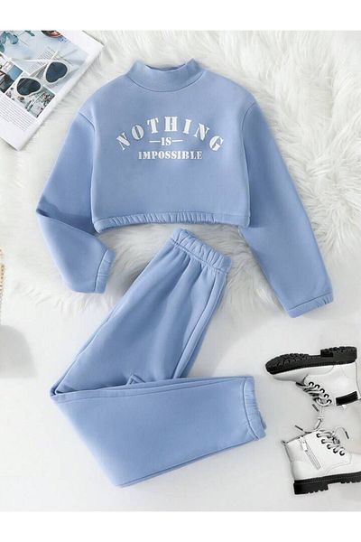 Keywest Παιδικό Nothing Printed Oversize Φούτερ Φούτερ Σετ Φούτερ
